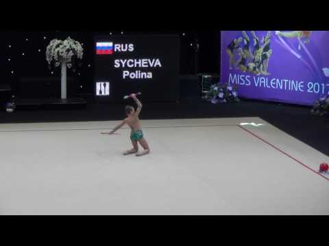 Polina Sycheva RUS clubs junior Miss Valentine 2017