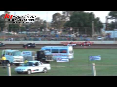 Junior Sedans - Heat 10 - QLD Title - Kingaroy Speedway - 03.03.12