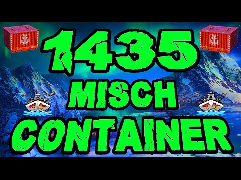 1435 CONTAINER OPENING *OMG* 😱😱😱 "Container opening"⚓️ in World of Warships 🚢