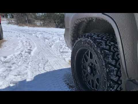 Snow in Texas Let’s see how the Tahoe and Venom Power Terra Hunter Tires handle It