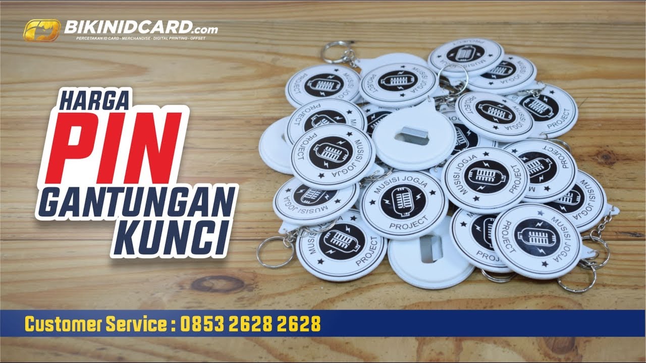Harga Pin Gantungan Kunci - Bikinidcard