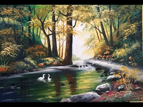 watercolor painting nature by rfa km