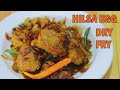 HILSA EGG DRY FRY HILSA FISH EGG RECIPE ইলিশ মাছের ডিমের ফ্রাই