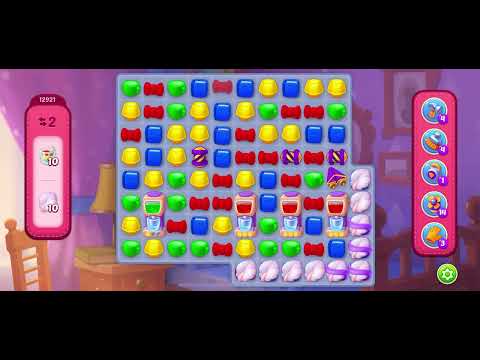 Homescapes level 12921 - no booster gameplay