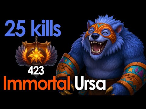 Dota 2 URSA Carry Immortal Gameplay – Easy Lane Patch 7.39d Build