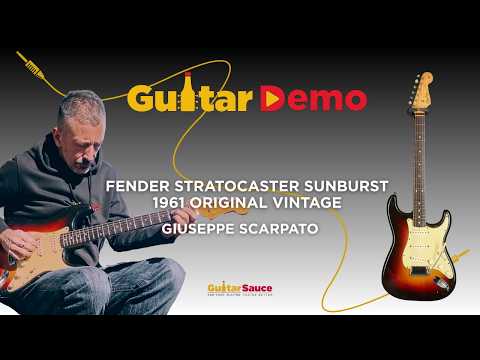 Fender Stratocaster Original Vintage Slab Board 1961 Sunburst (COD 1965VG) image 18