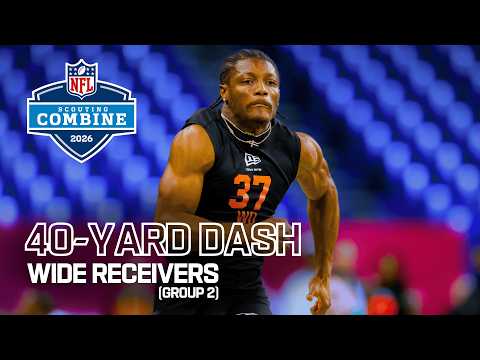 Wide Receivers Run the 40-Yard Dash at 2026 NFL Combine | Group 2