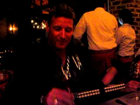 Alexa Toasts Matthew on his 40th birthday, Botega, Yountville Ca