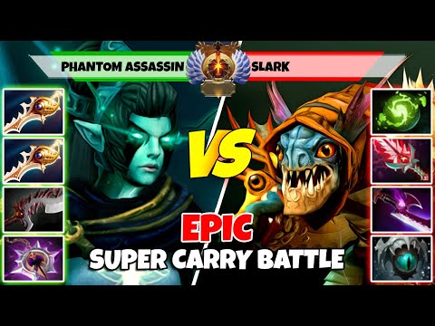 PHANTOM ASSASSIN (Carry) vs SLARK (Carry) - Epic Battle Of Immortal Rank Dota 2 Players - Z Dota 2