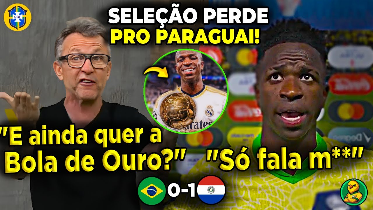 🚨TRETA! NETO VAI PRA CIMA DE VINI JR POR DERROTA PRO PARAGUAI, MAS DEFENDE DORIVAL!