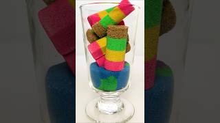 Very Satisfying and Relaxing, Kinetic Sand ASMR, Drop and Squish Sand