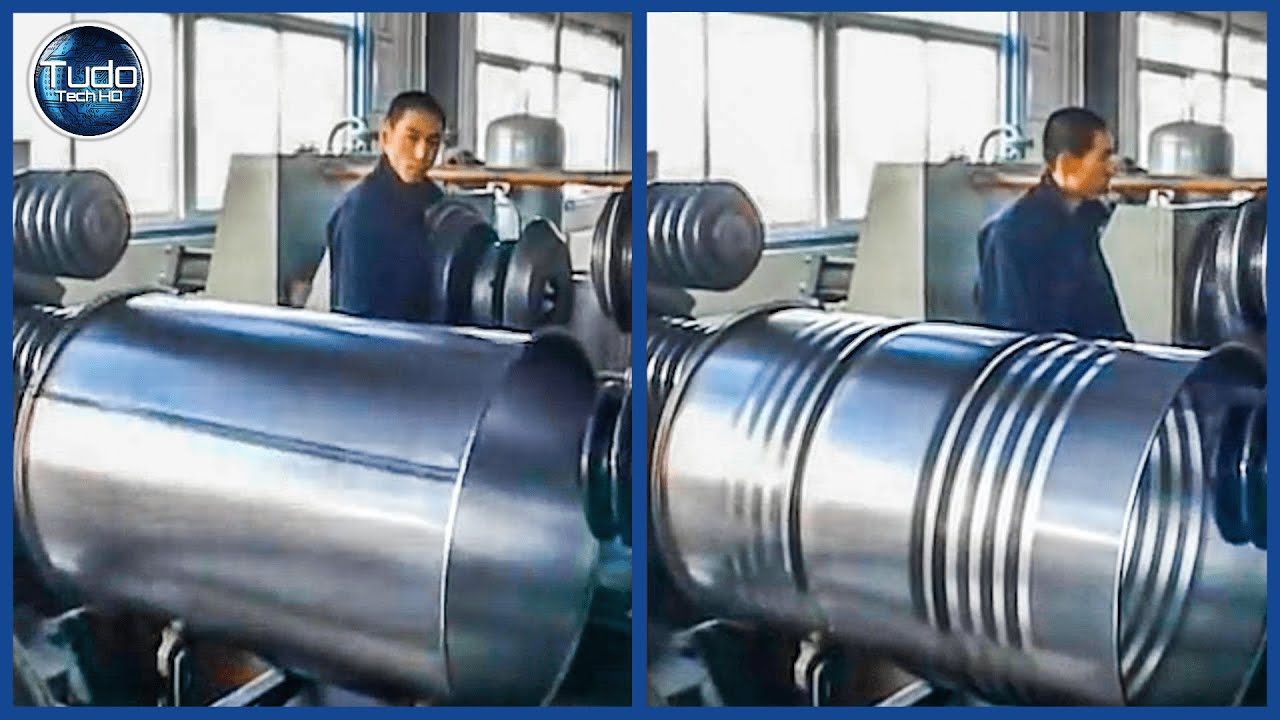 Como é feito o Tambor de Aço - Incríveis Máquinas e Processos Metalúrgicos Industriais