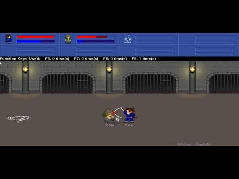 Little Fighter 2 tournament Rudolf vs Woody