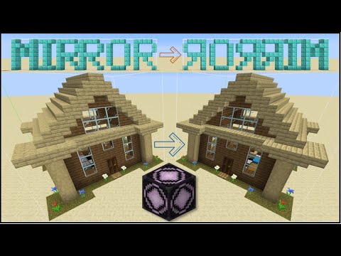 Minecraft - How To Mirror And Rotate Your Builds Using Structure Blocks!