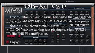Video thumbnail for DiscoDSP OB-Xd 2.0 | Free OB-Xa Plugin | Playing Through Some Of The Patches | No Talking by JimijaymesGuitarist