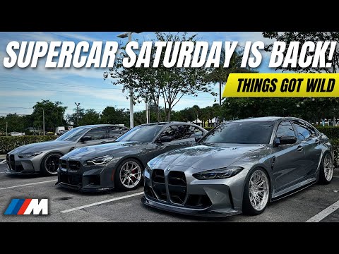 Took Our BMW Ms to SUPERCAR SATURDAY | Things Got WILD! - Nissan GTR vs BMW G87 M2  🏎️💨