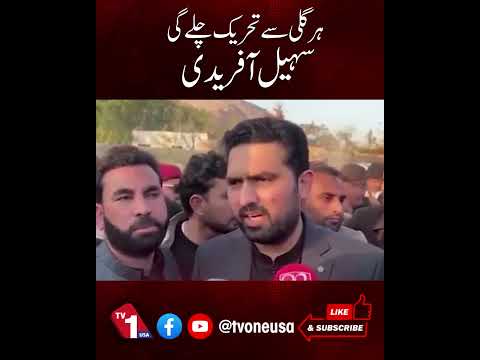 ہر گلی سے تحریک چلے گی، سہیل آفریدی