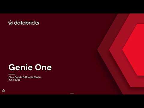 Watch: The New Genie: From Data Q&A to Enterprise Agent