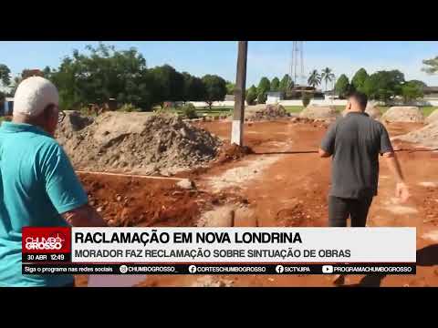 [Ji-Paraná] Morador de Nova Londrina faz reclamação sobre obras