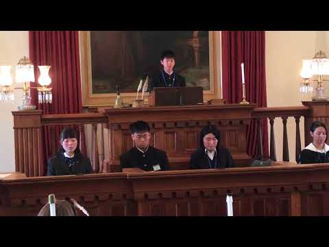 Japanese student Haruto Shimada delivers Gettysburg Address