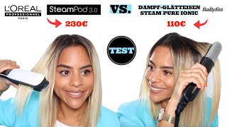STEAMPOD 3.0 von L'Oréal im Vergleich zum BABYLISS STEAM PURE IONIC DAMPFGLÄTTEISEN im TEST -