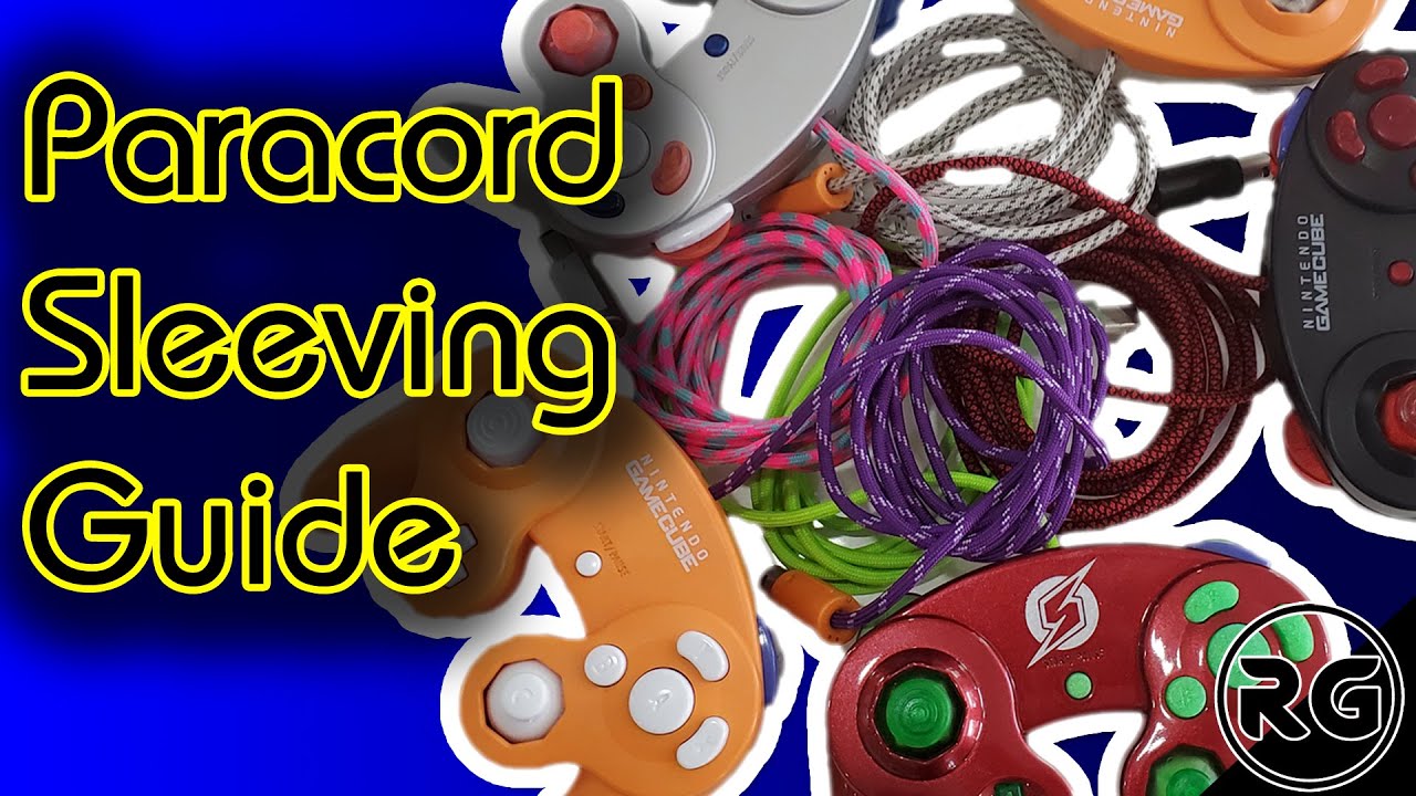 Gamecube Controller Mod - Paracord Cable Sleeving Tutorial - Custom!