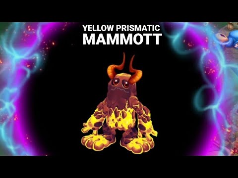 Dawn of Fire - Yellow Prismatic Mammott (Gate is open for a limited time on Cave island)