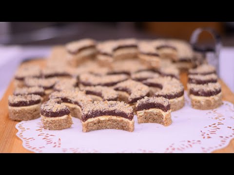 NAJLEPSI POLUMESECI SA ORASIMA I COKOLADOM - HALF MOON-REAL Mrs. CLAUS CHOCOLATE COOKIES RECIPE