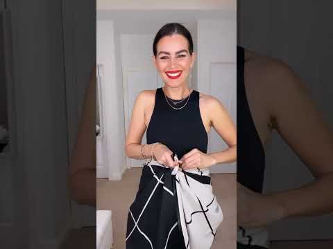 DIY long sleeve top with a scarf | Doranellys Patton #shorts #scarves #fashionhacks #diy