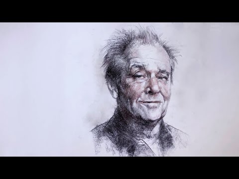 【 Sketch Technique 】Portrait of Jack Nicholson   Techniques 36