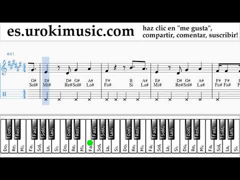 Como Tocar Piano (mano derecha) Janet Jackson x Daddy Yankee - Made For Now Tablatura um-ih927