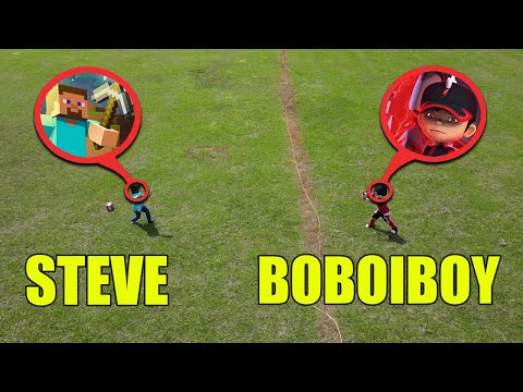 MINECRAFT STEVE VS BOBOIBOY!