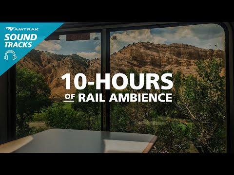10-hour Amtrak Train Ambiance - Sounds of the Railroad