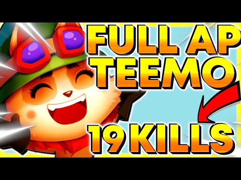 TEEMO vs RENEKTON -  FULL AP TEEMO TOP BUILD 19 KILLS  #teemo #leagueoflegends #373