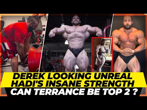 Derek Lunsford looking unreal 14 weeks out of mr olympia 2023 +Hadi's insane strength + Ross's debut