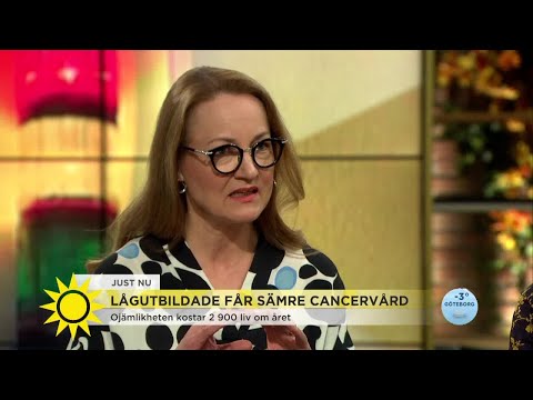Stor skillnad i cancervård: ”Högre dödlighet bland lågutbildade”  - Nyhetsmorgon (TV4)