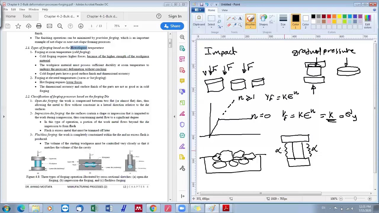 Chapter 4-lecture 6: Introduction to forging process
