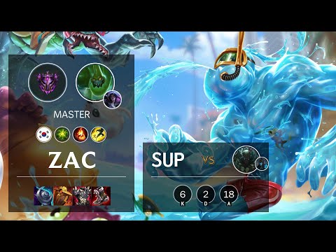 Zac Support vs Pyke - KR Master Patch 11.23
