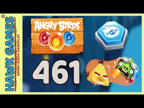 Angry Birds Stella POP Bubble Shooter Level 461 - Walkthrough, No Boosters