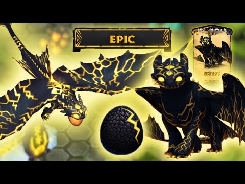 NEW EPIC NIGHT FURY — MIDNIGHT WRATH - Max Level 180 Showcase | Dragons: Rise of Berk