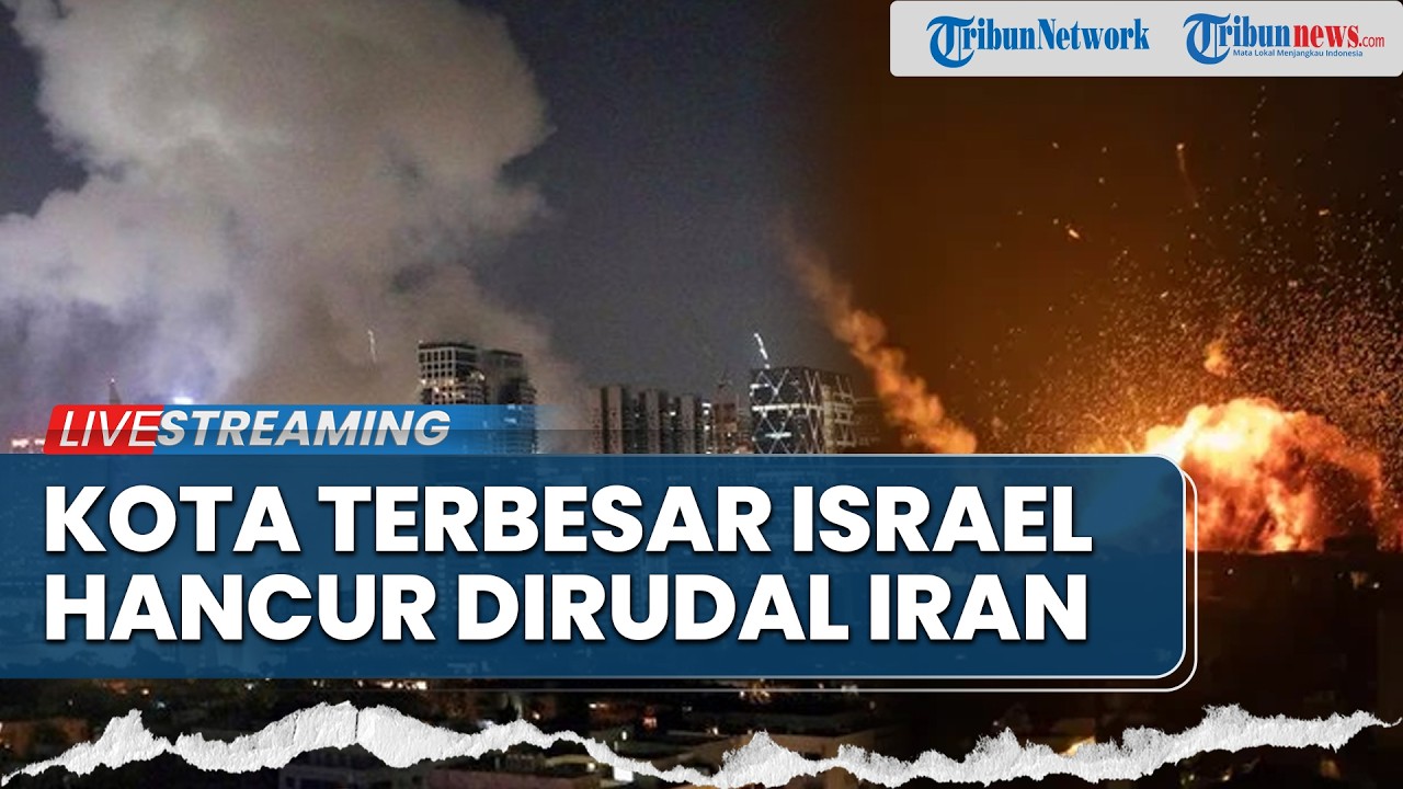 Iran Lancarkan Serangan Balasan! Rudal IRGC Hancurkan Kota Terbesar Israel, Pejabat AS Lari