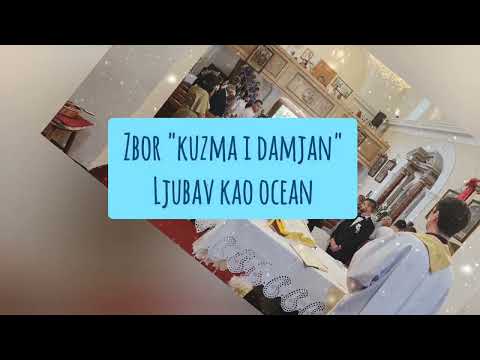 Zbor "Kuzma i Damjan"- Ljubav kao ocean/Sinking deep- Beautiful Wedding  Entrance in Church