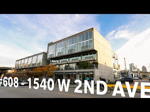 Iconic Waterfall Building by Arthur Erickson :: #608 - 1540 W 2nd Ave