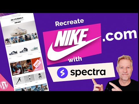 Recreate Nike.com with WordPress and Spectra Gutenberg Blocks in 30 minutes