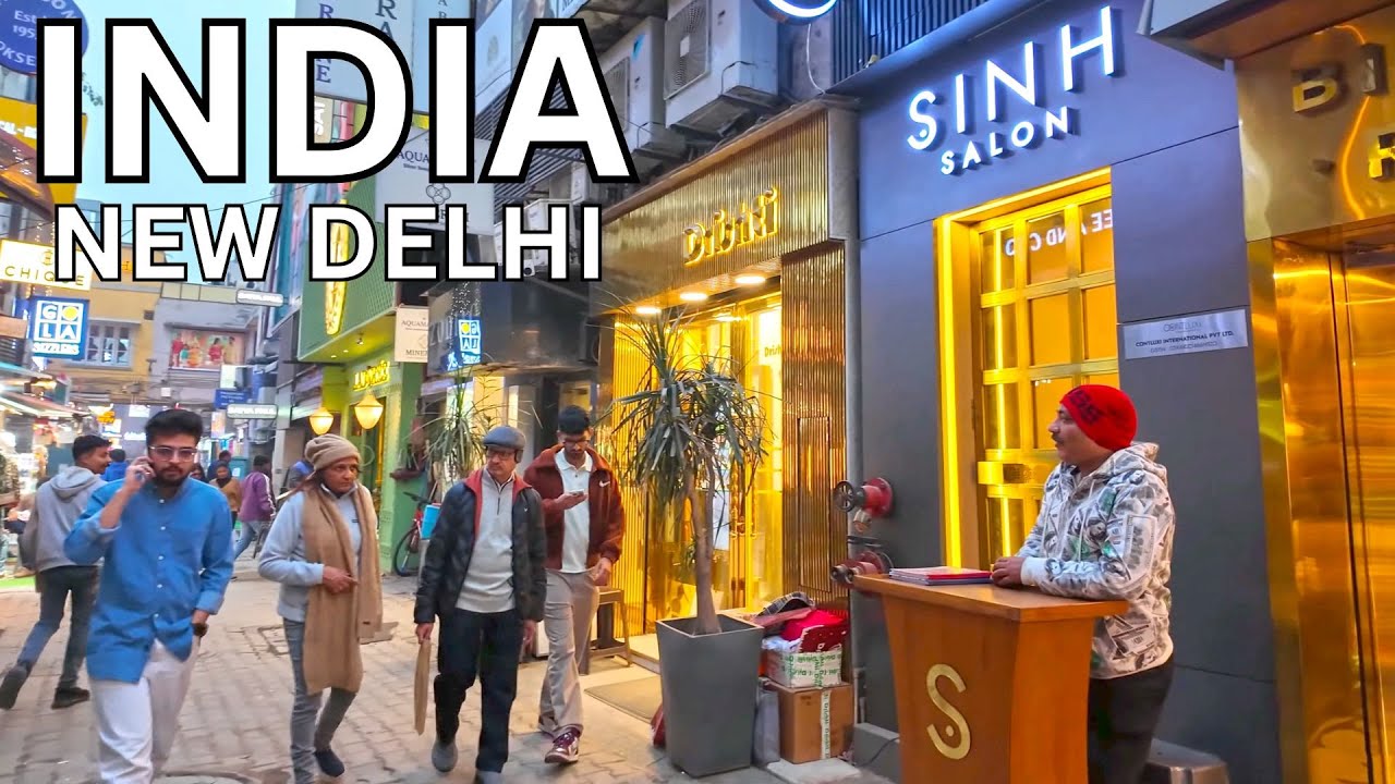 Immersive street-level walking tour through This is New Delhi   - Khan Market, India, showcasing authentic urban landscapes, local architecture, and the vibrant atmosphere of the city's neighborhoods
