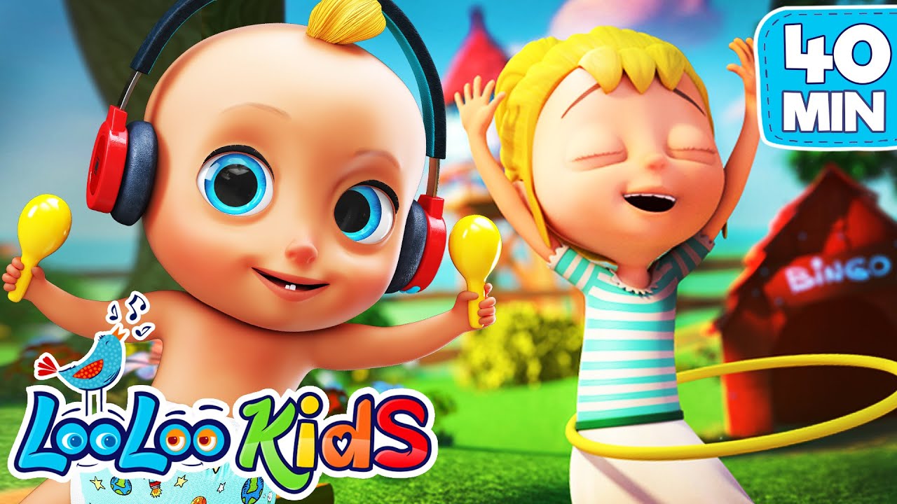 DANCE & ACTION Songs for KIDS with Johny Johny Nursery Rhymes Collection LooLoo KIDS