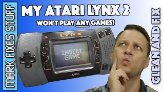 Atari Lynx II Carts won't Load - INSERT GAME - Fix Fail...