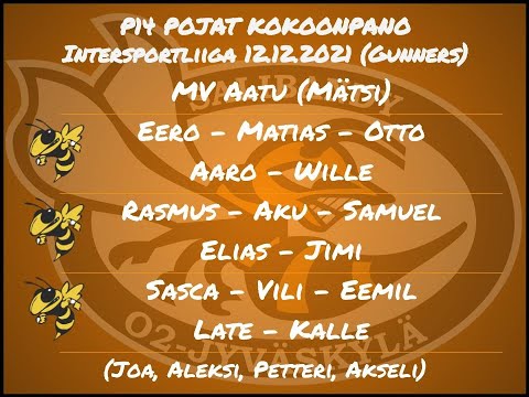 Intersportliiga Kuukka Gunners vs O2JKL-P14