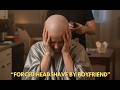Young Woman Getting Forced Headshave By Boyfriend