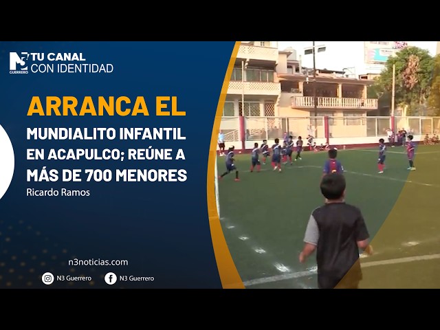 Arranca el mundialito infantil en Acapulco; reúne a más de 700 menores